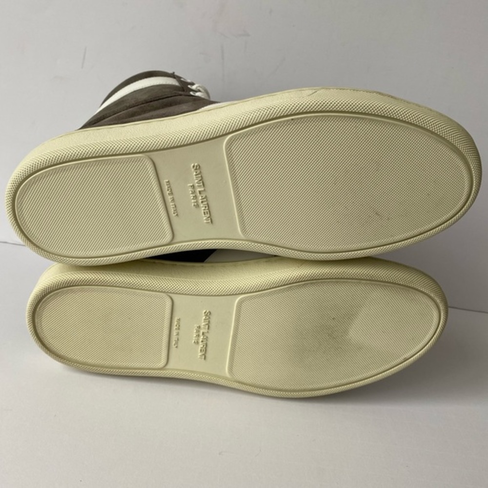 SAINT LAURENT MEN`S SL/10-H COURT CLASSIC HIGH TOP SNEAKERS - Picture 9 of 13